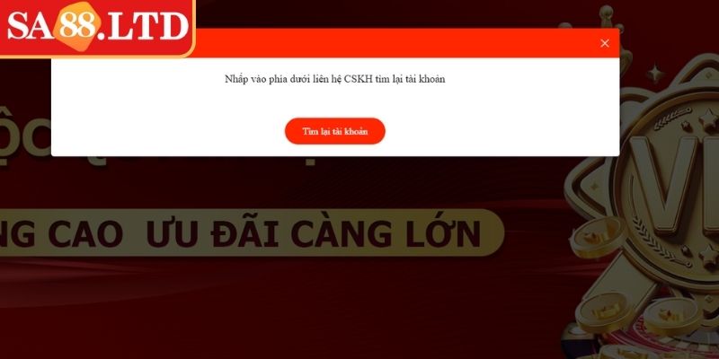 Tài khoản bị khóa