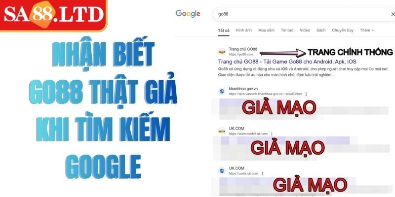 Go88 Bị Giả Mạo - Cách Nhận Biết Nhanh Để Tránh Nhầm Lẫn 1 Thực trạng Go88 bị giả mạo trên thị trường