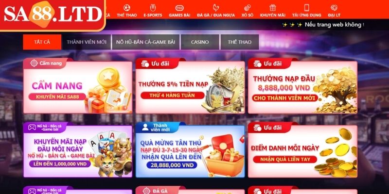 Khuyến Mãi SA88 - Cơ Hội Vàng Nhận Thưởng Lớn Năm 2025 1 Sơ lược về Khuyến mãi SA88