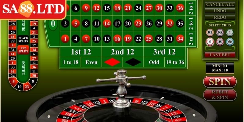 Roulette SA88 Online - Khám Phá Thế Giới Quay Số Đỉnh Cao 2 Cược ngoài trong Roulette SA88 online