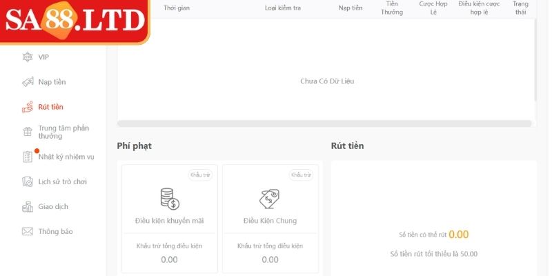 Những điều kiện rút tiền SA88 thành công
